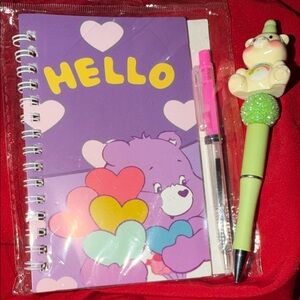 Purple Bear Notebook and Pen Set